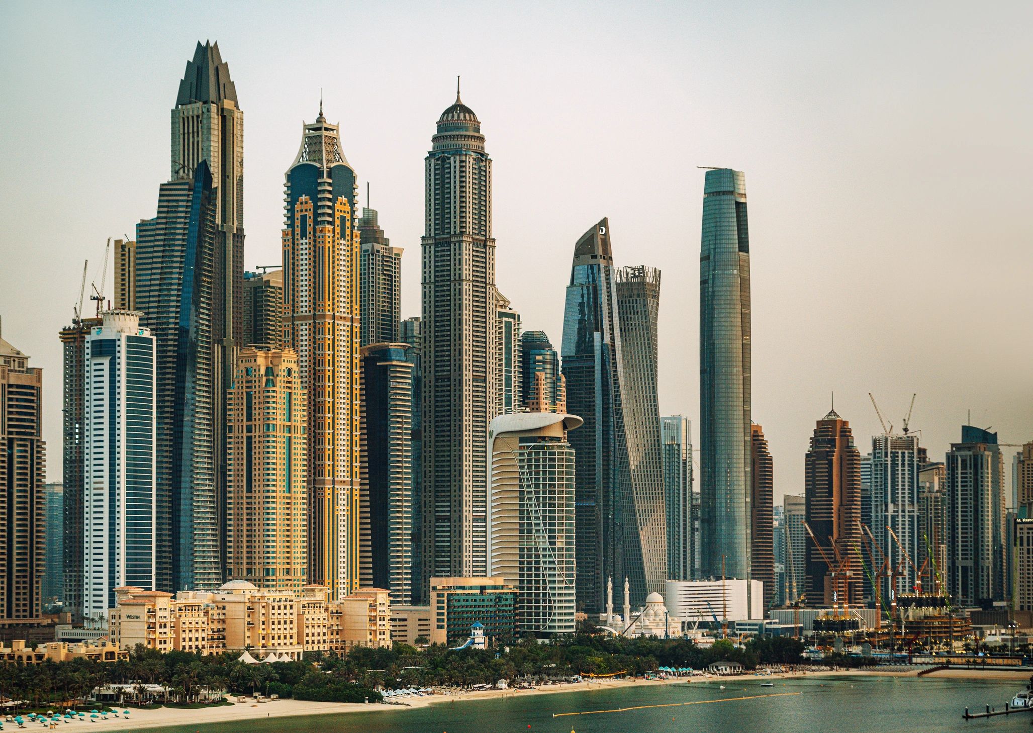Dubai skyline with luxury high-rise properties